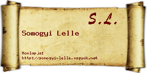 Somogyi Lelle névjegykártya